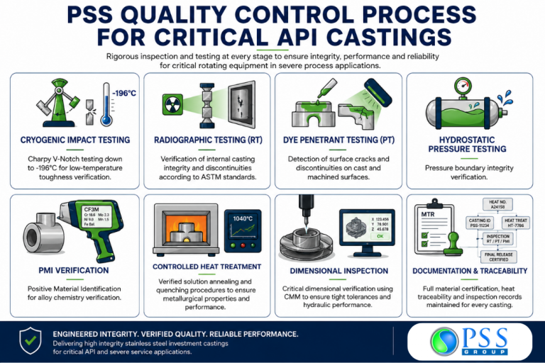 PSS Quality Control Process for Critical API Castings